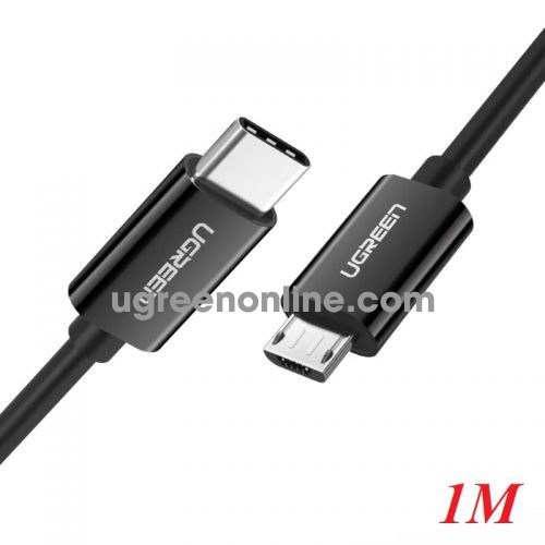 Ugreen 50444 1m Black USB Type-C to Micro USB Male to Male Cable US243 10050444