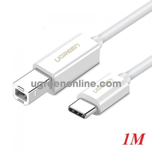 Ugreen 40560 1m White USB Type C to USB 2.0 Type B Printer Scanner Cable Cord High Speed Us241 10040560