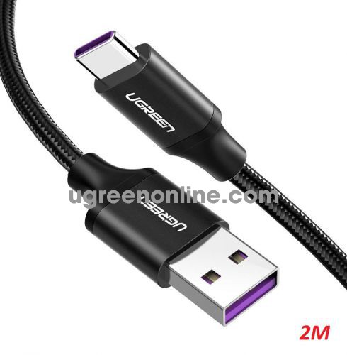 Ugreen 50995 2m 5A USB to USB Type C Data Cable Black US279 10050995