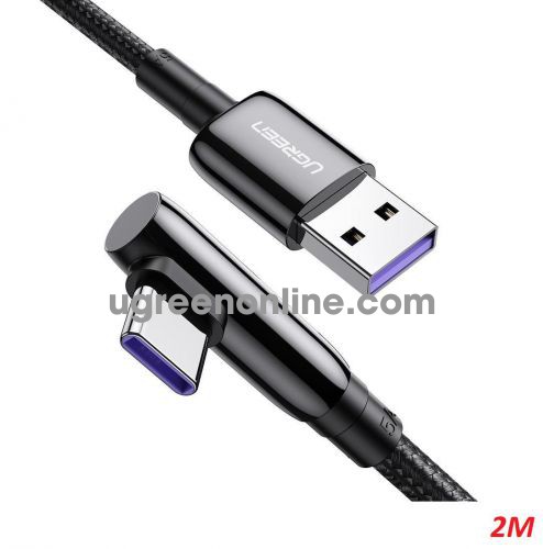 Ugreen 70434 2M Right Angle 5A black USB2.0 to Type-C Cable US317 10070434