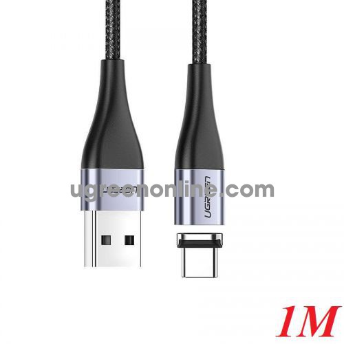 Ugreen 60277 1M magnetic black USB type C Charge head + Sync Cable ED024 10060277