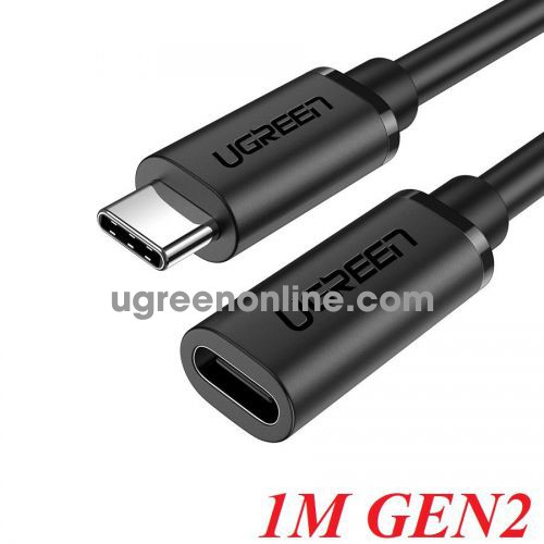 Ugreen 10387 1m Extension Gen2 Black USB type c Male to USB-C female 5A Cable US353 10010387