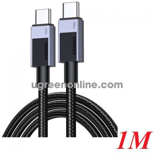 Ugreen 45063 1m 100w 5a USB type C to USB-C 2.0 PD Fast Charging Cable Space Gray Can not transmit audio and video L512 10045063
