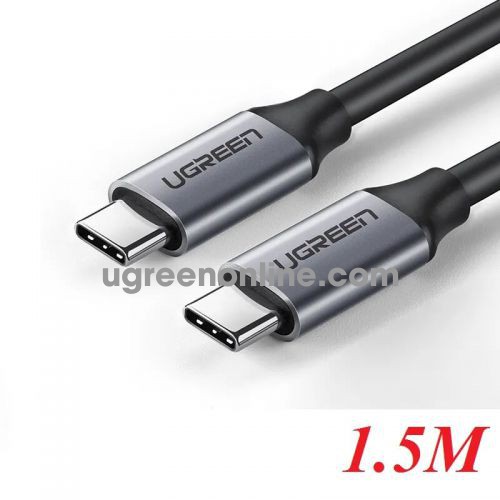 Ugreen 50751 1.5m usb type c 3.1 male to male gen1 data cable gray us161 10050751