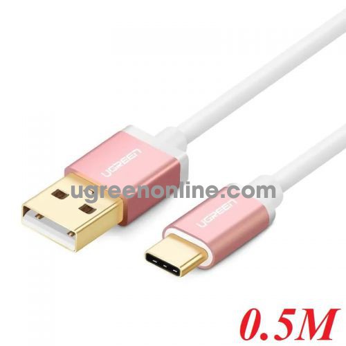 Ugreen 30507 0.5m usb 2.0 sang usb type c màu hồng us188 10030507