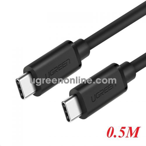 Ugreen 50996 0.5M Usb Type C Male To Usb Type C 2.0 3A Data Cable Đen Us286 10050996
