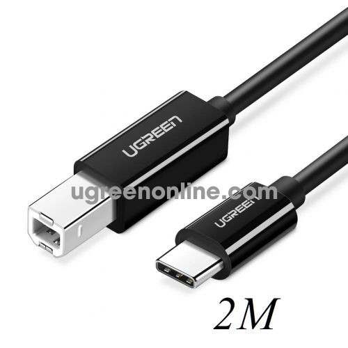 Ugreen 50446 2M USB type C to Type B 2.0 Printer Scanner Cable Black US241 10050446