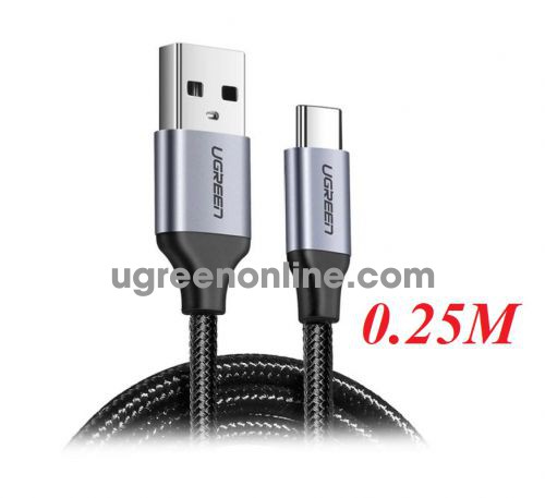Ugreen 60124 0.25M Usb To Usb Type C Data Cable Aluninum Case Us288 10060124