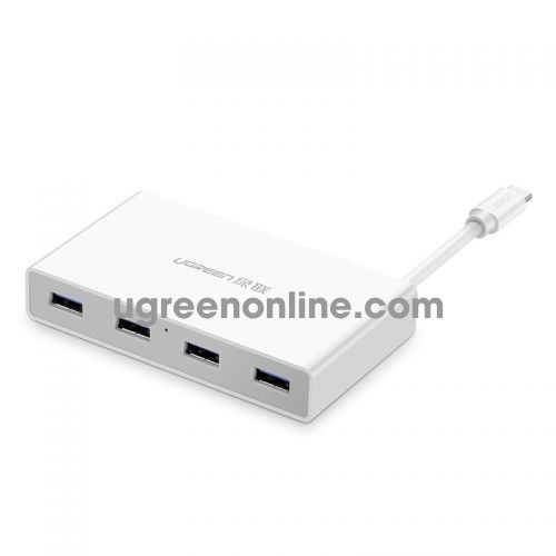 Ugreen 30278 usb c to 4 port usb 3.0 hub trắng US149 10030278