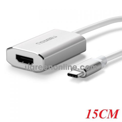 Ugreen 40865 15cm usb type c to hdmi converter bạc cm113 10040865