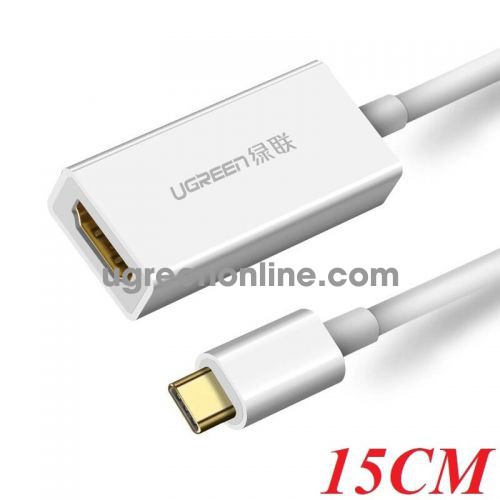 Ugreen 50514 15cm usb c to hdmi converter trắng cm139 10050514