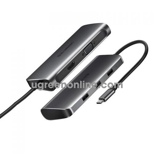 Ugreen 50319 usb c multifuntional adapter xám cm163 10050319