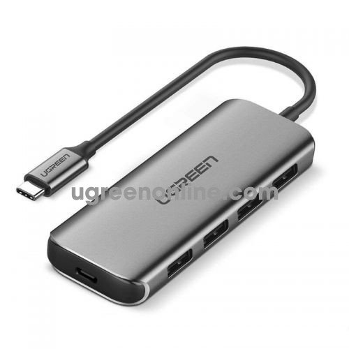 Ugreen 50312 type c to 4 ports usb 3.0 hub đen cm164 10050312