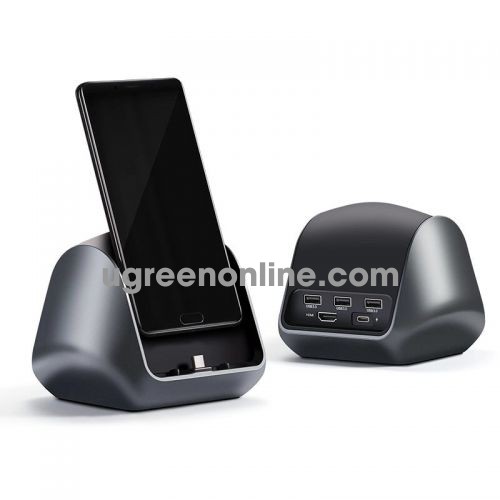 Ugreen 50515 type c multifunctional adapter xám cm181 10050515