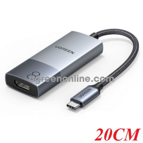 Ugreen 50338 8K 60HZ USB Type C to HDMI 2.1 Converter Cable Docking Station 4K 120Hz Adapter Suitable for laptops projection TV large screens CM491 10050338