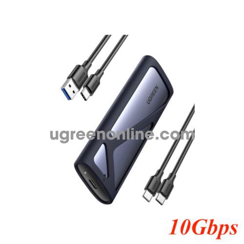Ugreen 90264 M.2 SATA NVMe 10Gbps Hard Drive Enclosure USB type C 3.1 GEN 2 interface CM400 10090264