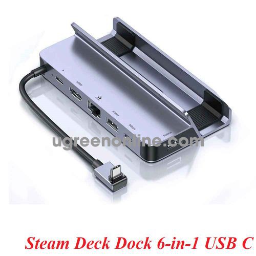 Ugreen 15388 USB type C to HDMI 4K60Hz RJ45 PD 100W HUB Docking Station Dock for Steam Deck Asus ROG Ally Nintend0 Switch MacBook PC CM666 10015388