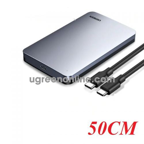Ugreen 70499 2.5-inch sata external hard drive enclosure usb c to usb type c cable CM300 10070499