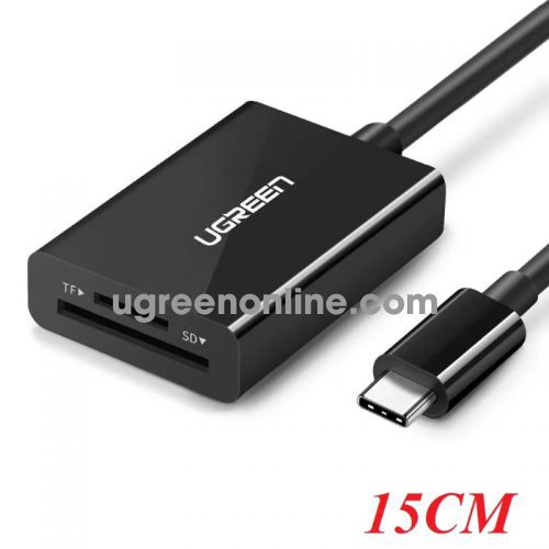 Ugreen 50432 15CM Black 2 in 1 USB C OTG Card Reader US235 10050432