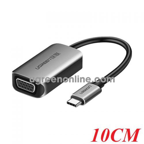 Ugreen 50316 10CM Grey USB TYPE C TO VGA ADAPTER CM160 10050316