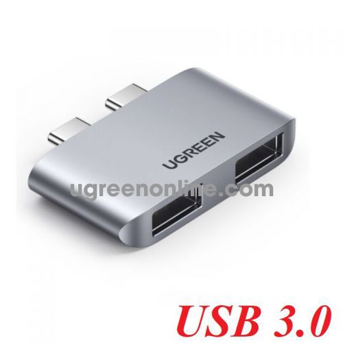 Ugreen 10913 for macbook 2 * usb type c Male to 2 * USB 3.0 Female USB 3.1 Gen2 10Gbps Adapter CM413 10010913