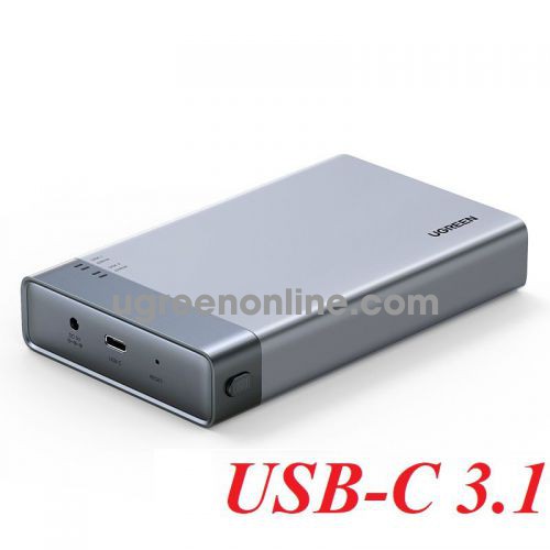 Ugreen 80857 USB type C 3.1 To 2.5inch Dual Bay RAID Hard Drive Enclosure CM381 10080857