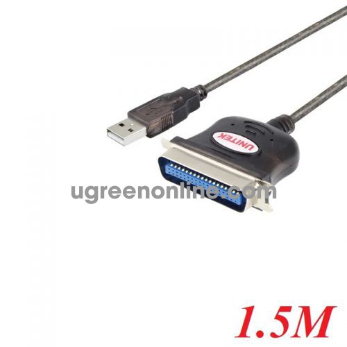 Unitek 95030 Y-120 1.5M Cáp chuyển Usb 2.0 sang Parallel Lpt 10095030