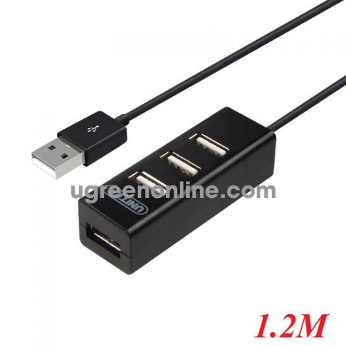 Unitek 98823 Y-2140 0.8M Màu Đen Bộ chia USB 2.0 sáng 4 cổng USB 2.0 10098823