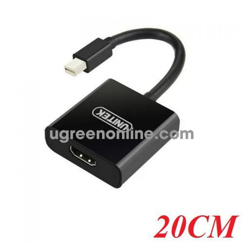 Unitek 97818 Y-6325BK 20CM Màu Đen Cáp chuyển Mini Displayport sang Hdmi 10097818