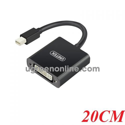 Unitek 95792 Y-6326BK 20CM Màu Đen Cáp chuyển Mini Displayport sang Dvi 10095792