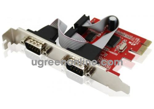 Unitek 96784 Y-7504 Card chuyển đổi Pci-e sang 2 cổng Com 9 chân 10096784