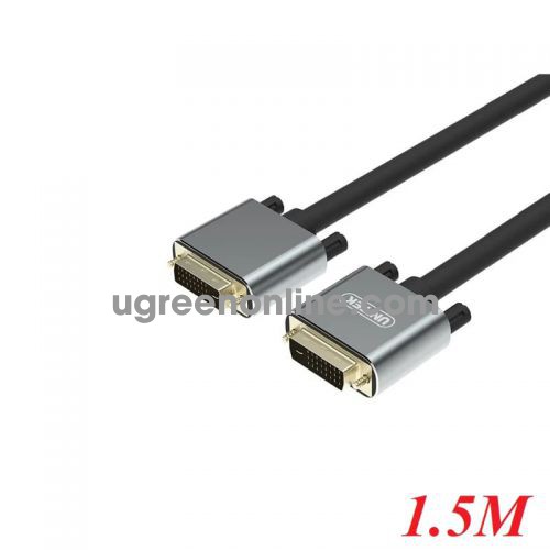 Unitek 96729 Y-C208DGY 1.5M Màu Xám Cáp 2 đầu DVI 24+1 dây tròn 10096729