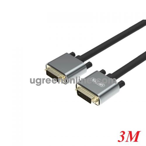 Unitek 95547 Y-C209DGY 3M Màu Xám Cáp 2 đầu DVI 24+1 dây tròn 10095547