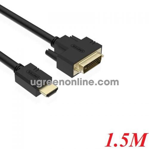 Unitek 97790 Y-C220A 1.5M Màu Đen Cáp chuyển Hdmi sang Dvi 24+1 10097790