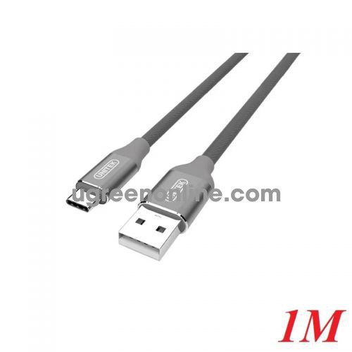 Unitek 96834 Y-C4025AGY 1M Màu Xám Cáp sạc + truyền dữ liệu USB 2.0 sang Type-C bọc dù 10096834