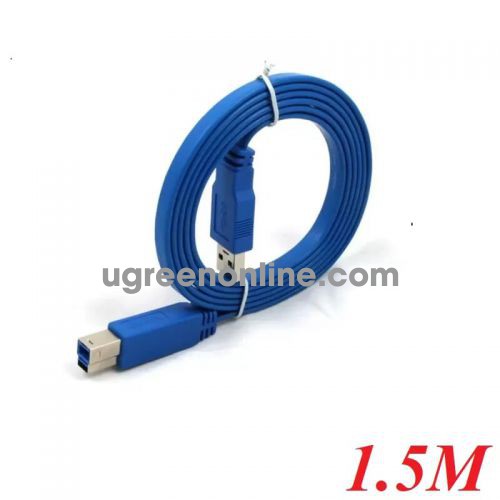 Unitek 96511 Y-C413 1.5M Màu Xanh Dương Cáp Usb In 3.0 chuẩn cáp dẹt 10096511