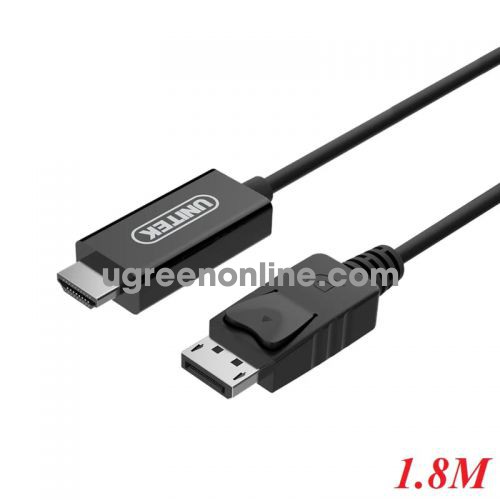 Unitek 98905 Y-C5118CA 1.8M Màu Đen Cáp chuyển Displayport sang Hdmi 10098905