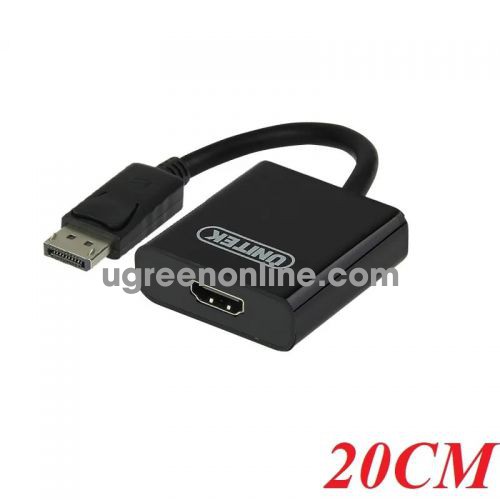 Unitek 96007 Y-C5118DA 20CM Màu Đen Cáp chuyển Displayport sang Hdmi 10096007