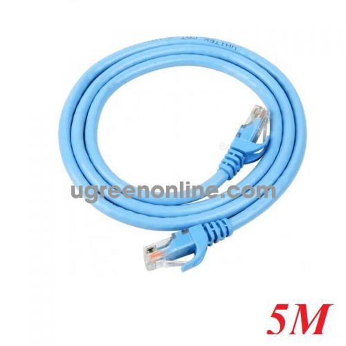 Unitek 95609 Y-C812ABL 5M Màu Xanh Cáp Mạng UTP chuẩn CAT 6 dây tròn 10095609