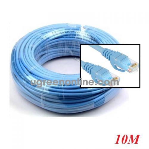 Unitek 96056 Y-C813ABL 10M Màu Xanh Cáp Mạng UTP chuẩn CAT 6 dây tròn 10096056