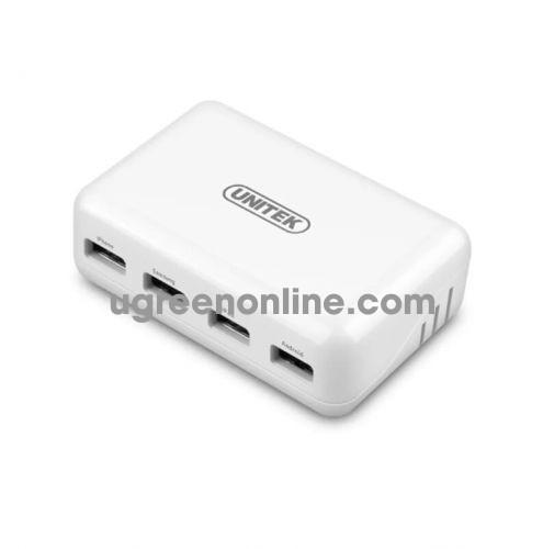 Unitek 95049 Y-2166WH Màu Trắng Bộ sạc USB 2.0 4 cổng USB 10095049