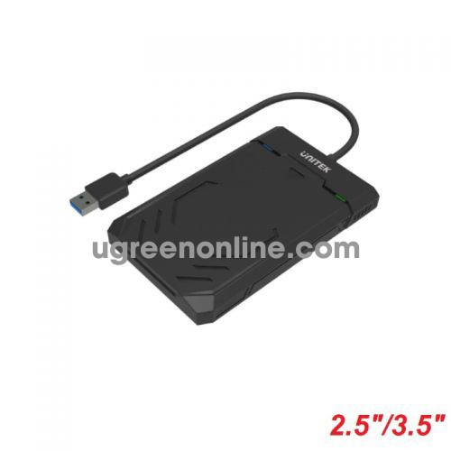 Unitek 28504 Y-3036 Usb 3.1 To Sata6G 2.5 Inch Hdd-Ssd Hard Disk Enclosure Hộp Đựng Ổ Cứng Màu Đen 10028504