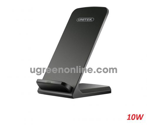 Unitek 28208 M002ABK 10W màu đen giá đỡ kèm Đế sạc không dây wirelless smartphone cao cấp 10028208