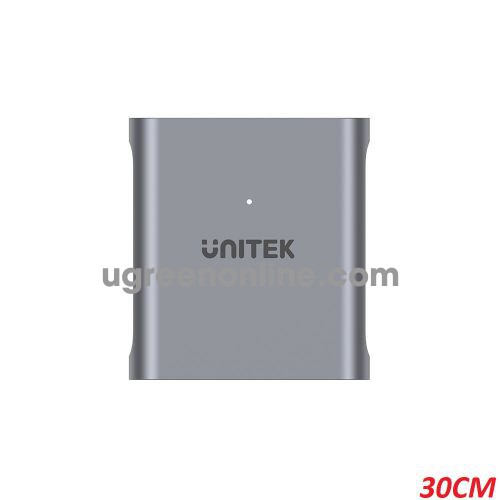 Unitek 26088 R1005A 30CM CFexpress 2.0 Đầu đọc thẻ nhớ USB Type-C Vỏ Nhôm Màu Xám 10026088