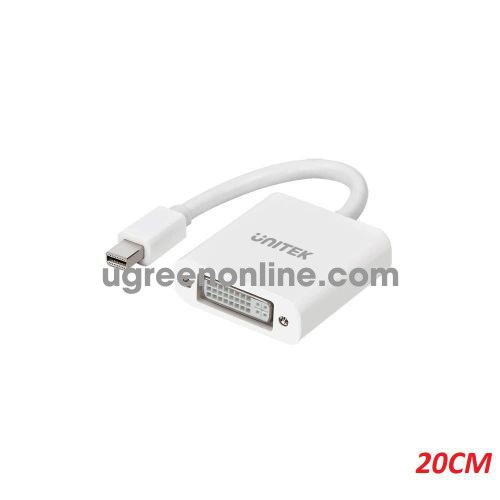 Unitek 27813 Y-6326 20cm Đầu chuyển đổi Mini Displayport ra DVI 24+5 Màu Trắng 10027813