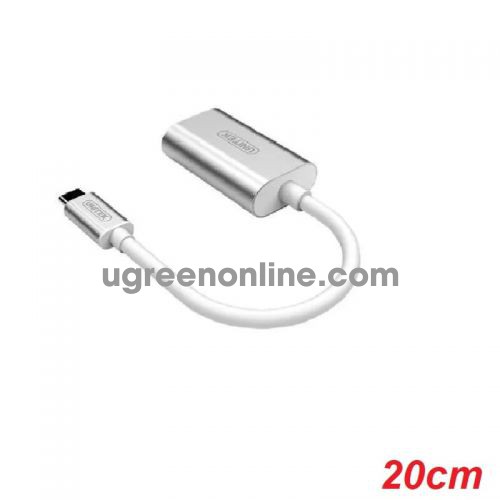 Unitek 26934 Y-248 20CM USB Type-C ra 2 Audio Mic & Headset Cáp chuyển đổi màu Bạc 10026934