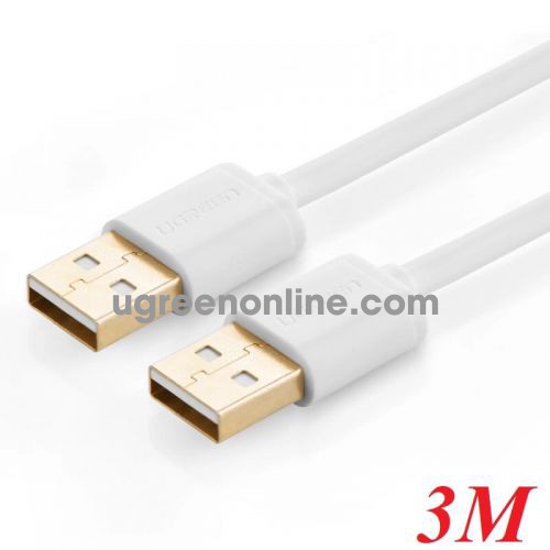 Ugreen 30135 3m usb2.0 a male to a male cable us102 10030135