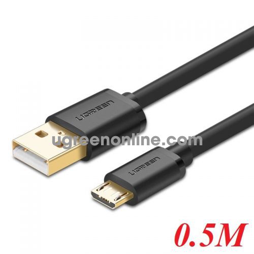 Ugreen 10835 0.5m usb 2.0 to micro flat cable đen us125 10010835