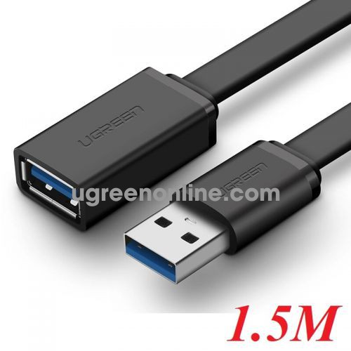 Ugreen 10807 1.5m usb 3.0 a male to female flat cable us129 10010807