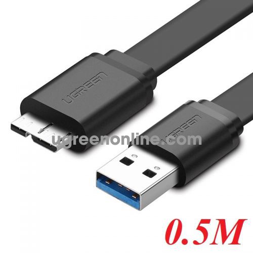 Ugreen 10853 0.5m new micro usb 3.0 male to usb 3.0 flat cable us130 10010853